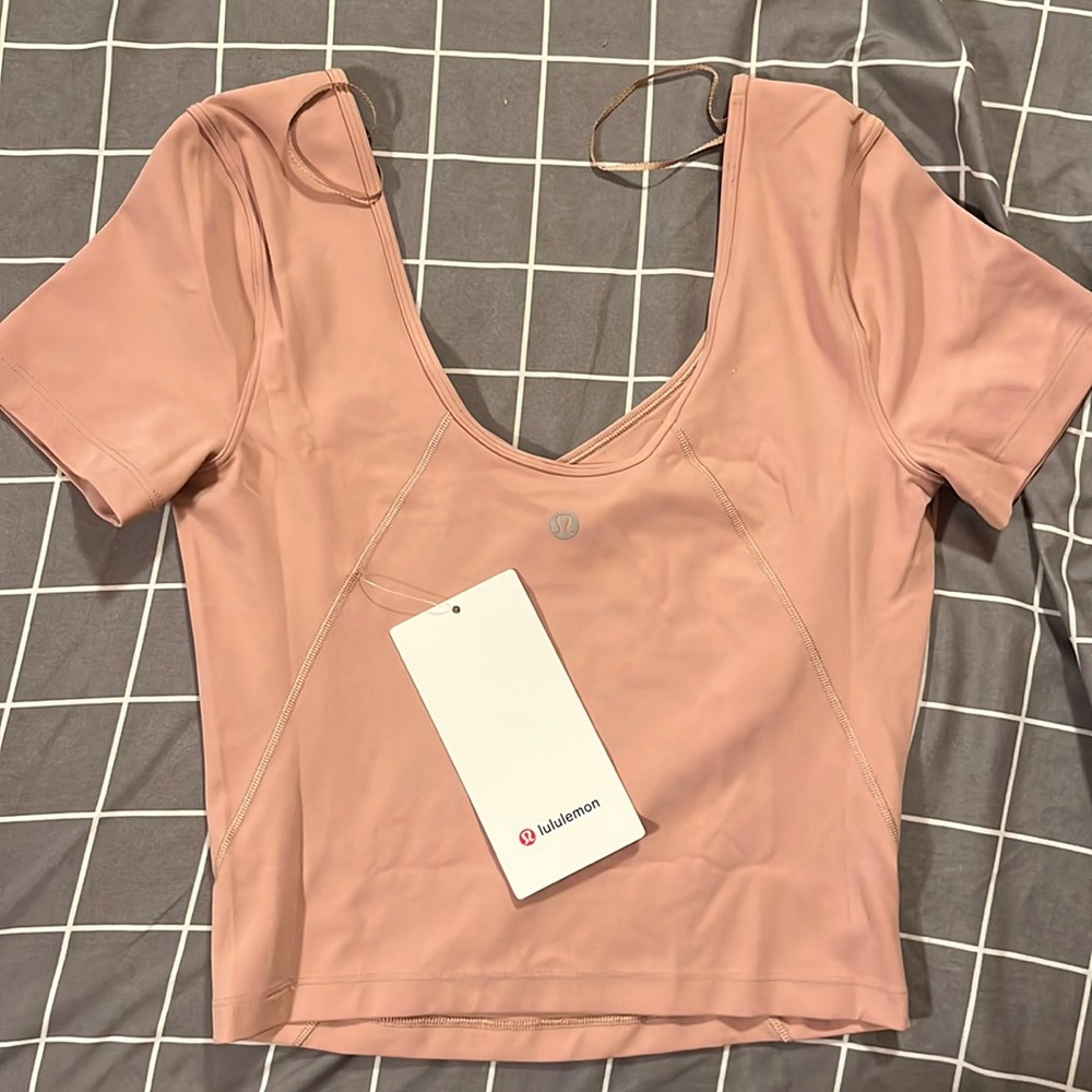 Pink clay align tee